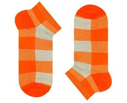 Фото - Оранжевые носки в клетку SOX - Men box