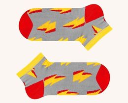 Фото - Короткі шкарпетки унісекс SOX "Блискавка" бавовняні - Men box