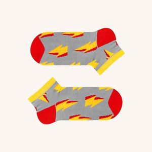 Фото - Короткі шкарпетки унісекс SOX "Блискавка" бавовняні - Men box