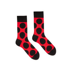Фото - Шкарпетки від Sammy Icon червоні в чорний горох Black Point - Men box