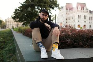 Фото - Різнопарні шкарпетки від Sammy Icon "Динозавр - метро" - Men box