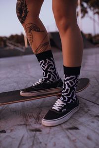 Фото - Черно-белые носки Tobu от Sammy Icon - Men box