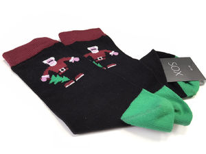 Фото - Стильные новогодние носки SOX Bad Santa - Men box