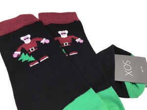 Фото - Стильные новогодние носки SOX Bad Santa - Men box