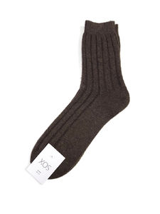 Фото - Зимние шерстяные носки SOX коричневого цвета - Men box