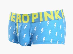 Фото - Чоловічі хіпси блакитного кольору "Блискавка" від Pink Hero - Men box