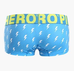 Фото - Чоловічі хіпси блакитного кольору "Блискавка" від Pink Hero - Men box