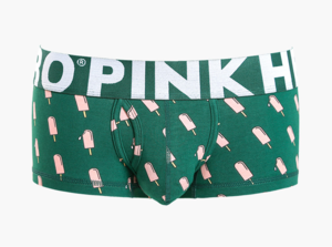 Фото - Чоловічі труси від Pink Hero зелені Ice Cream - Men box