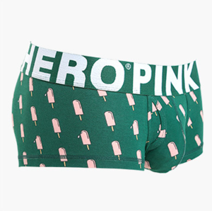 Фото - Чоловічі труси від Pink Hero зелені Ice Cream - Men box