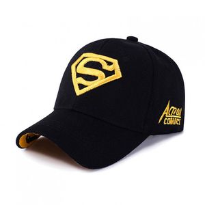 Фото - Мужская кепка Narason черная с желтым лого SuperMan - Men box