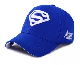 Фото - Бейсболка Narason синяя с белым логотипом SuperMan - Men box