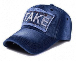 Фото - Молодіжна кепка бренду Narason темно-синя з лого Take - Men box