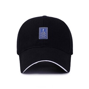 Фото - Кепка для чоловіків бренду Narason чорна з нашивкою Golf - Men box