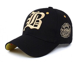 Фото - Чорна бейсболка Narason з вишитим жовтим лого B-Style - Men box