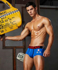 Фото - Мужские трусы шорты Seobean синего цвета - Men box