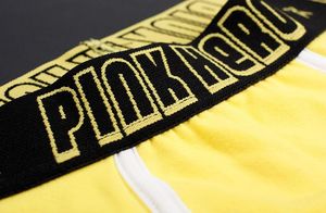 Фото - Чоловічі труси боксерки Pink Hero. Колір жовтий. Артикул: 04-0619 - Men box