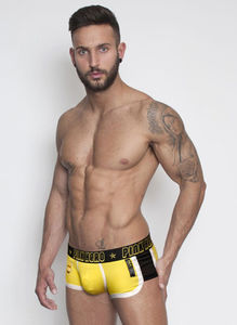 Фото - Чоловічі труси боксерки Pink Hero. Колір жовтий. Артикул: 04-0619 - Men box