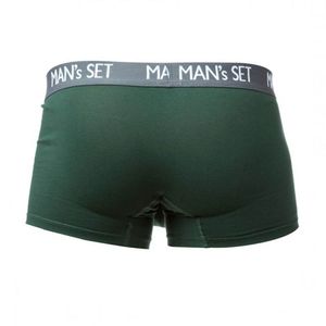 Фото - Чоловічі труси боксерки MAN's SET. Колір темно-зелений. Артикул: 04-0552 - Men box