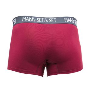 Фото - Чоловічі труси боксерки MAN's SET. Колір бордовий. Артикул: 04-0554 - Men box