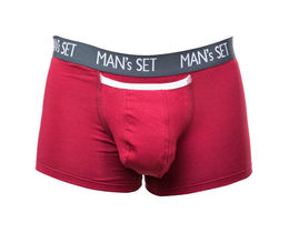 Фото - Мужские трусы-боксеры Anatomic бордового цвета от MAN's SET - Men box