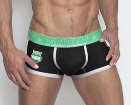 Фото - Чоловічі труси боксерки Pink Hero. Колір чорний. Артикул: 04-0618 - Men box