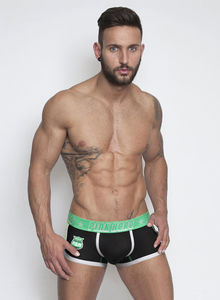 Фото - Чоловічі труси боксерки Pink Hero. Колір чорний. Артикул: 04-0618 - Men box