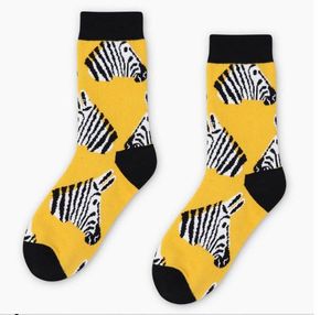 Фото - Шкарпетки "Зебра" від бренду Friendly Socks жовтого кольору - Men box
