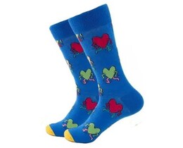 Фото - Высокие носки Love Story от бренда Friendly Socks синие - Men box