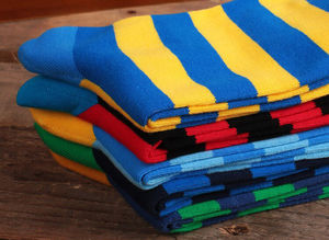 Фото - Високі шкарпетки Friendly Socks. Колір синій. Артикул: 27-0286 - Men box
