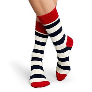 Фото - Носки в белую полоску с красными пятками от Friendly Socks - Men box