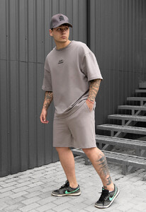 Фото - Спортивный оверсайз комплект Staff no gray oversize - Men box