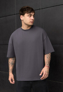 Фото - Сіра оверсайз футболка Staff dove oversize - Men box