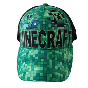 Фото - Яркая детская бейсболка от Sport Line зеленого цвета Minecraft - Men box