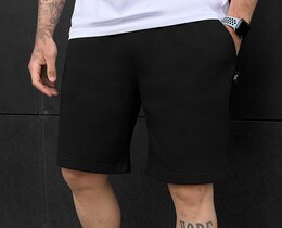 Фото - Однотонные шорты в черном цвете Staff ro black - Men box