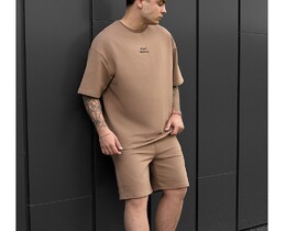 Фото - Коричневый оверсайз костюм на лето Staff no brown oversize - Men box