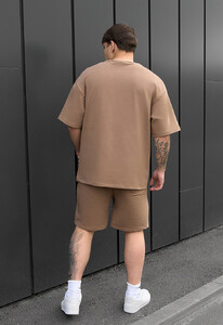 Фото - Коричневый оверсайз костюм на лето Staff no brown oversize - Men box