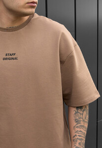 Фото - Коричневый оверсайз костюм на лето Staff no brown oversize - Men box
