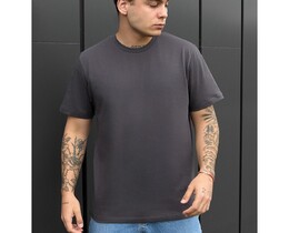 Фото - Темно-серая однотонная футболка Staff dark gray - Men box