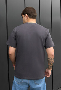 Фото - Темно-сіра однотонна футболка Staff dark gray - Men box