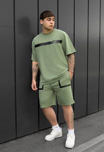 Фото - Яркий летний костюм в цвете хаки Staff ra khaki - Men box