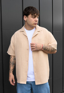 Фото - Чоловіча оверсайз сорочка Staff mai beige oversize - Men box