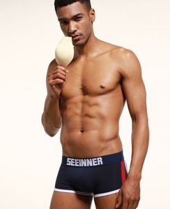 Фото - Боксери синього кольору Seeinner бавовняна повсякденна білизна - Men box