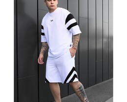 Фото - Бело-черный оверсайз костюм Staff ran white & black oversize - Men box