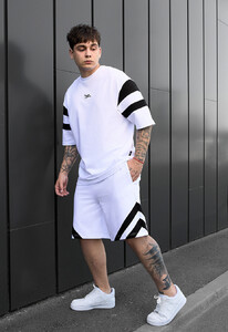 Фото - Бело-черный оверсайз костюм Staff ran white & black oversize - Men box