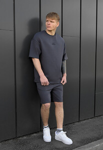 Фото - Хлопковый оверсайз костюм Staff no dark gray oversize - Men box