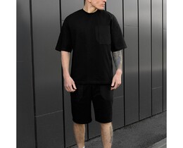 Фото - Спортивный оверсайз костюм Staff kas black oversize - Men box