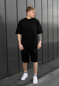Фото - Спортивный оверсайз костюм Staff kas black oversize - Men box