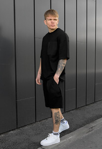 Фото - Спортивный оверсайз костюм Staff kas black oversize - Men box