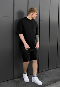 Фото - Спортивный оверсайз костюм Staff kas black oversize - Men box