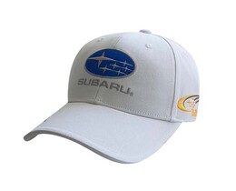 Фото - Бейсболка для мужчин Sport Line белая с лого Subaru - Men box
